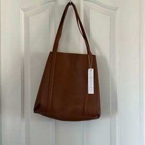 NWT Henny + Lev Vegan Leather Shoulder Tote